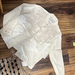 Together Cream Button Down Shirt